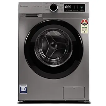 Panasonic 7 kg 5 Star Built-in Heater Fully Automatic Front Loading Washing Machine (NA-127MB3L01, Grey)