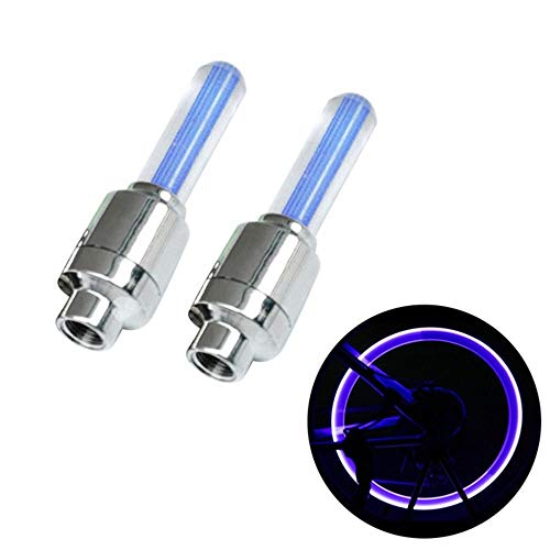 2 Pcs/set válvula de ar Roda LED Motorcycle Cap Decor Car Light pneu de bicicleta Lâmpada Tire Decor
