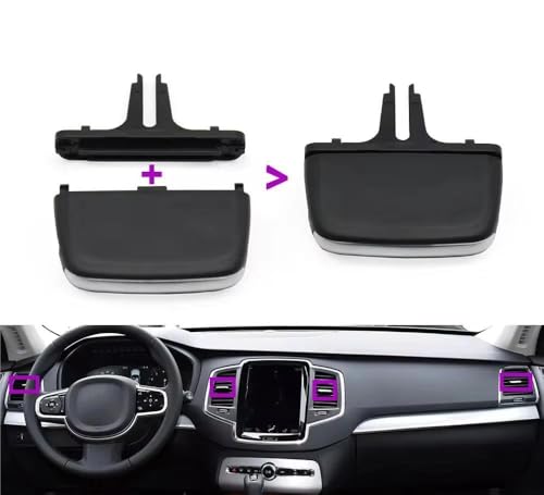 Deslizador de rejilla de aire para ajustar el flujo del climatizador en Volvo S90 y XC90 2