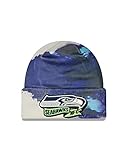 New Era Men's College-Navy Seattle Seahawks 2022 Sideline Ink Dye Cuffed Knit Hat
