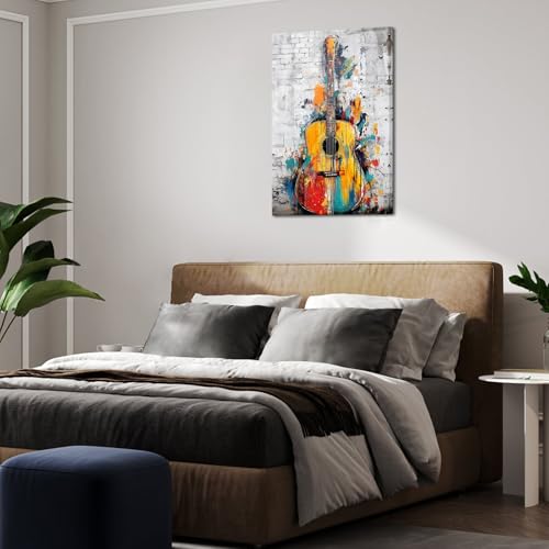 Kalormore Abstract Music Wall Art Vertical Guitar Poster Print 24"x36" by Kalormore - Used condition - Image 5