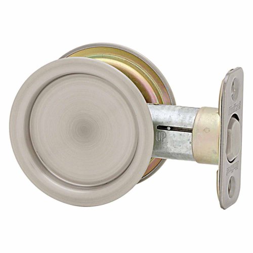 Kwikset 334 Cerradura Redonda para Puertas de Pasillo o Clóset en Níquel Antiguo miniatura 1