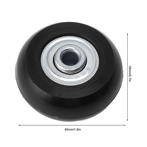 2pcs Suitcase Caster Replacement kit, Luggage Wheels Replacement, Rubber Luggage Suitcase Replacement Wheels for Trolley Case (40mm X 18mm)3