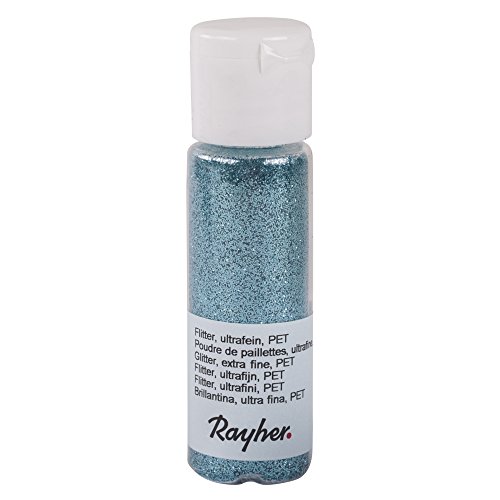 RAYHER 39420390 Glitter Ultra Fine PET Small FlÃ ¤ Schchen 20 ml Lagoon