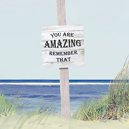 Décoration murale en bois You are Amazing pour égayer votre chambre ou salle de bain - 5