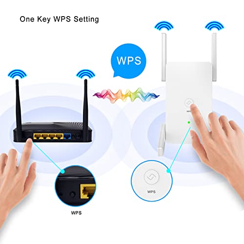 WiFi Extender WiFi Booster Repeater - 2022 release Covers up to 8500 sq.ft.50 Devices 1200Mbps Dual Band Internet Booster 5G 2.4G WiFi Extenders Signal Booster for Home, Internet Extender WiFi Booster - Image 5