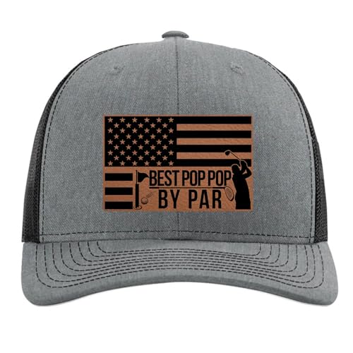 Best Grandpa by Par - Golf Gift for Grandpa - Christmas Birthday Gifts from Grandson Granddaughter Grandkids - Richardson 112