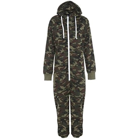 F4S Camouflage Print Zip Up Onesie Cover