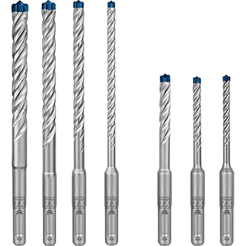 Bosch Professional 7x Expert SDS plus-7X Hammerbohrer Set (für Stahlbeton, Ø 5-12 mm, Zubehör Bohrhammer) Cover