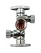 Keeney 1/2 FIP x 3/8 Compression Brass Dual Shut-Off Valve