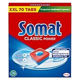 Somat Classic Spülmaschinen Tabs 1x 70 Stk. Geschirrspül Tabs für eine kraftvolle Reinigung