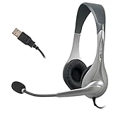 Cyber Acoustics USB Stereo Headset and Boom Mic - Great for Classroom Education and Internet Communication (AC-850)