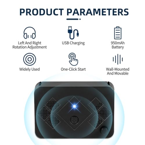 Image of 2026 Upgraded Bat Fortress Mini Repeller Indoor Deterrent 4Pack Adjustable Ultrasonic Bat Repellent Devices Outdoor Battery Operated Bat Repeller, Friendly to Human & Pet
