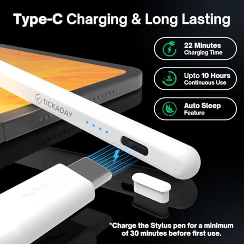 Image of Universal Stylus Pen - Stylus for Android Tablets, iPads, Smartphones, iPhones, Touchscreen Devices and Smartwatches | Stylus Pen for 2018 & Later Devices | White