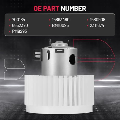 Image of BDFHYK AC Heater Blower Motor Fan 700184 Compatible with Chevy 2008-2012 Malibu, Compatible with Pontiac 2005-2010 G6, 2007-2009 Aura,HVAC Blower Motor Assembly PM9293 15863480