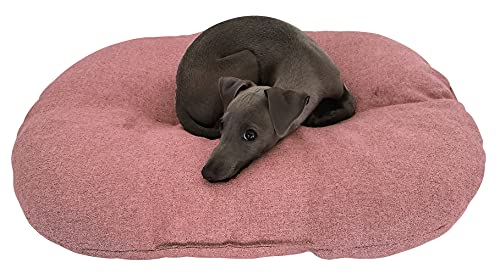 Croci Hydro Hundekissen, oval, wasserdicht, wasserabweisend, Stoff, waschbar, leicht zu reinigen, Grau, 102 x 67 cm