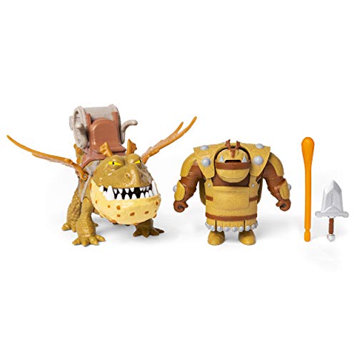 Dragons, Muscolone e Gambadipesce, 1 Drago e 1 Vichingo Armato, dai 4 Anni