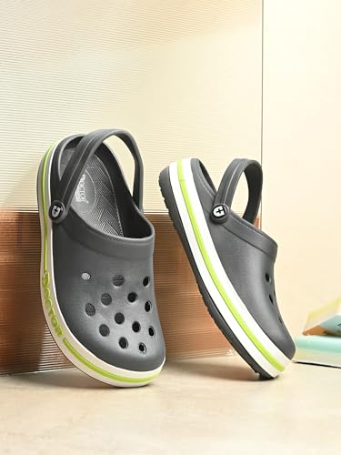 Image of Men Clogs with Back Strap | Lightweight Comfort Footwear | Cushioned EVA Sole | Anti-Slip Everyday Wear Clogs for Indoor, Outdoor, Work & Casual Use