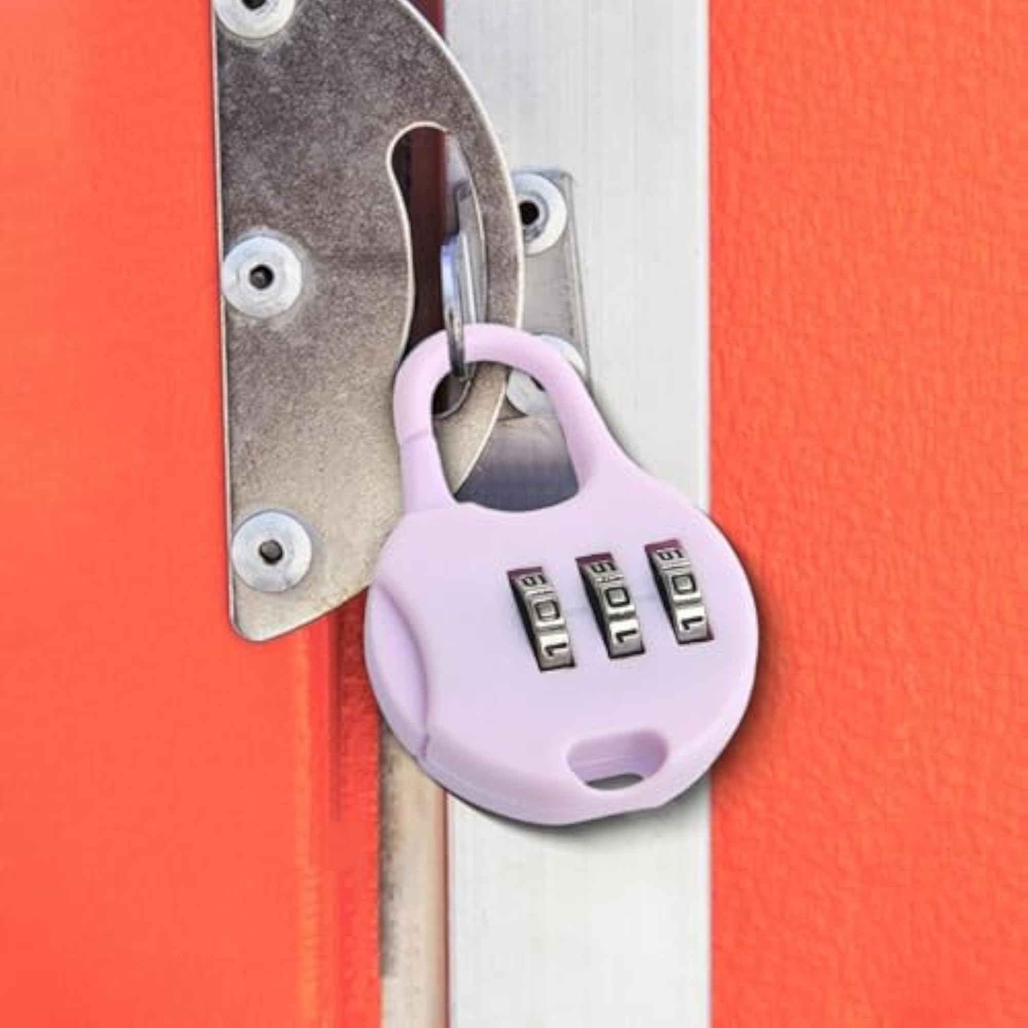 5x3 Digit Combination Lock, Light Purple
