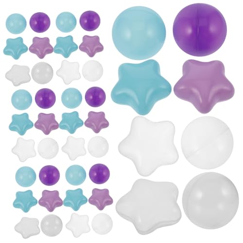KICHOUSE 100piezas Bolas para Piscinas y Fiestas De Estrellas para Entretenimiento Infantil Juguetes Interactivos para Desarrollo Motor y Social Interiores y Exteriores