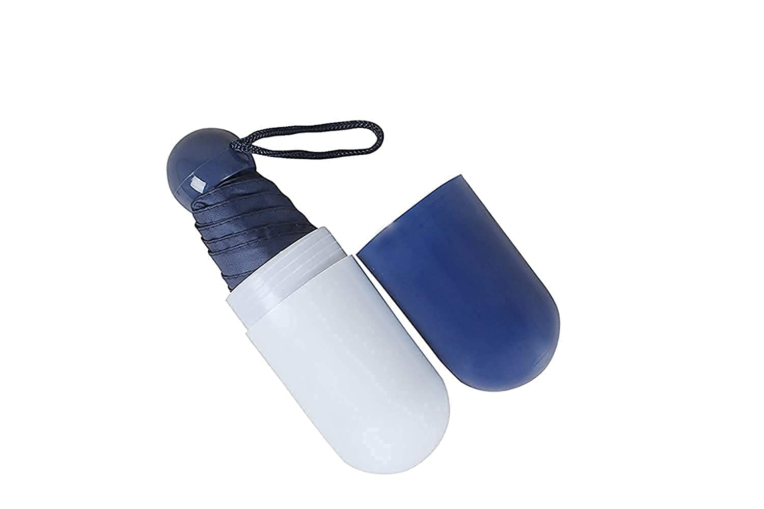Capsoule Case umbrella capsule umbrella For Rain Windproof & Sun Protection Features For Men Women Kids (Navy Blue).-image-45