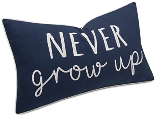 Embroidered Lumbar Throw Pillow Cover - Nursery Decor, Boys Room