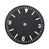 ATOMUSERLY Cadran de Montre Lumineux stérile 28.5mm, 1 pièce, for NH35 NH36 ETA 2824 2836 for Miyota 8215 8205 821A, Accessoire Mouvement Automatique(Dial 2)