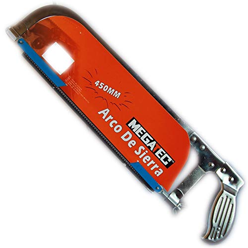 TrAdE shop Traesio SEGHETTO Sega AD Arco Archetto Taglia Metallo Ferro in Metallo 450 mm Multiuso