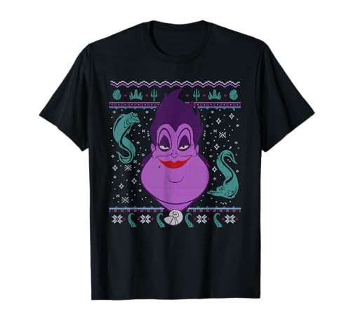 T-shirt Ursula Disney Villains style pull de Noël moche pour adulte