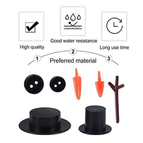 EXCEART 600 Unidades Kit De Material De Boneco De Neve Nariz De Boneco De Neve Faça Você Mesmo Supri