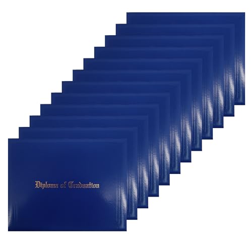 Imprinted Diploma Cover 8.5x11, 12-Packs Royal