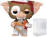 POP Movies: Gremlins 2: The New Batch - Gizmo with Bow Funko Vinyl Figure (Bundled Compatible Box Protector Case), Multicolored, 3.75 inches