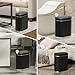 ELPHECO Bathroom Trash Can with Lid Butterfly, Motion Sensor Trash Can Bathroom Decor Automatic Garbage Can Wastebasket Bathroom Accessories, Kitchen, Living Room, Office, Black Gold