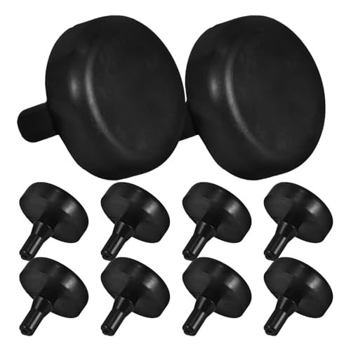 PRETYZOOM 10 Topes de Goma para Pedal de Freno y Embrague de Coche, Compatibles Interruptor de Freno, Color Negro, Kit de 10 Piezas para Accesorios de Interior Automotriz