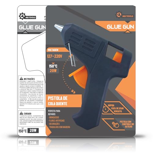 Pistola Cola Quente 20W Profissional Bivolt (127V e 220V) - INMETRO