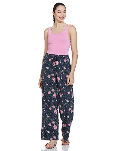Image of Marks & Spencer Womens Floral Print High Rise Regular Fit Trouser