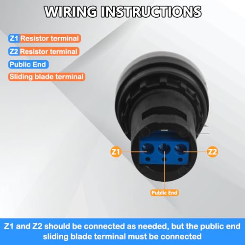 WMYCONGCONG 2 Stück LA42DWQ-22 22 mm 1K Ohm Potentiometer mit variabler Drehzahl Rotationspotentiometer Wechselrichter Wandler