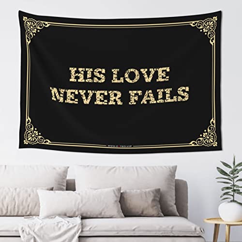 ���[���f�R ���I �Q�� �h�A ���� His Love Never Fails �^�y�X�g���[ ���[���h�A���� ��������L�b�`������ (100X150cm)