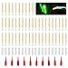 Stebcece 50 Pcs Fishing Light Sticks Glow Tip Long-Lasting Glowing Fishing Rod Fihisng Green Fluorescent Light Rod Glow Sticks