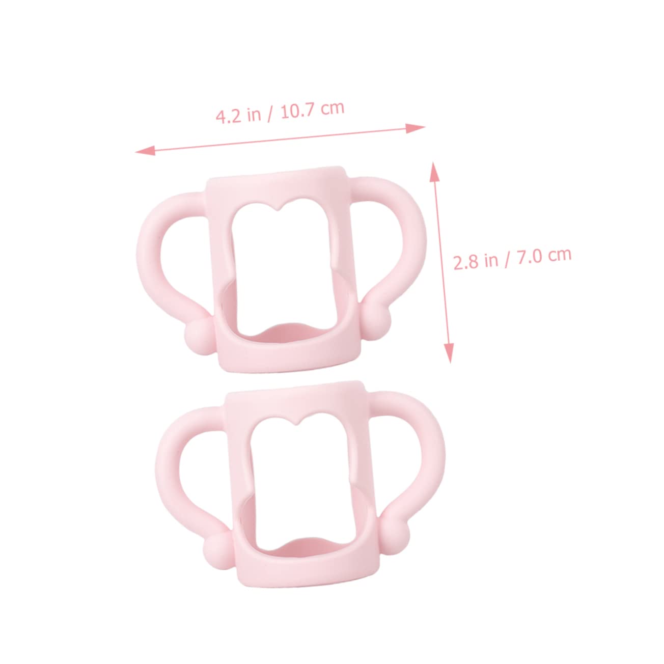 2pcs Silicone Handles for Baby Universal Grip for Milk and Lightweight Design for Newborns and Toddlers