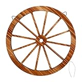 Ornements de jardin : cet ornement de décoration murale en forme de roue de chariot peut rendre votre mur plus charmant et artistique, décoration rétro