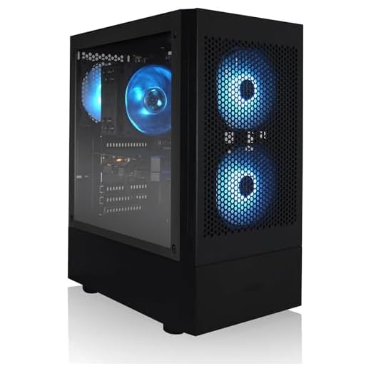 AVGPC Max Gaming PC - AMD RYZEN 5 5600X 6-Core, GeForce RTX 5060, 16GB RAM, 1TB M.2 NVMe SSD, Heat-Pipe Cooler Windows 11 Black