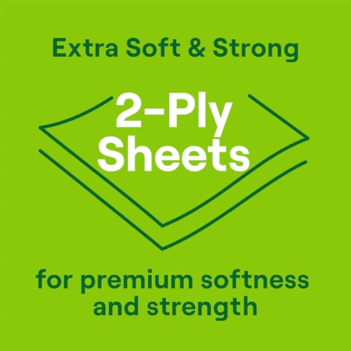 Image of Seventh Generation Toilet Paper, 100% Recycled 2-Ply Bath Tissue, 4 Rolls of 240 Sheets, Extra Soft & Strong for Home & RV, Whitened without Chlorine Bleach, No Dyes or Fragrances, Septic Safe