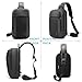 BANGE Large Sling Bag for Men, Waterproof Crossbody Backpack for Men, Fashion Shoulder bags with Pad Compartment
