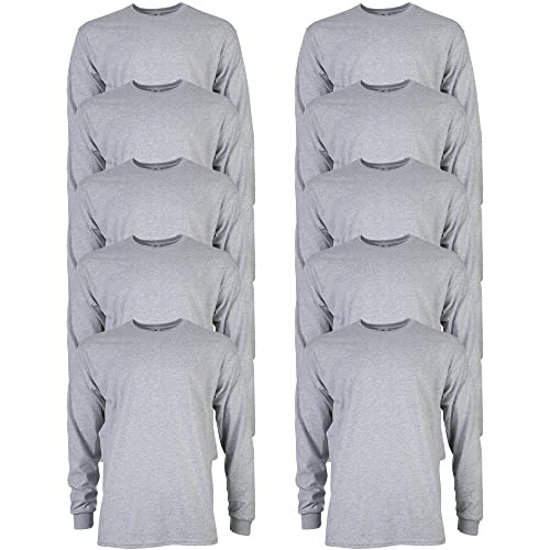 Image of Gildan Adult Ultra Cotton Long Sleeve T-Shirt, Style G2400, Multipack