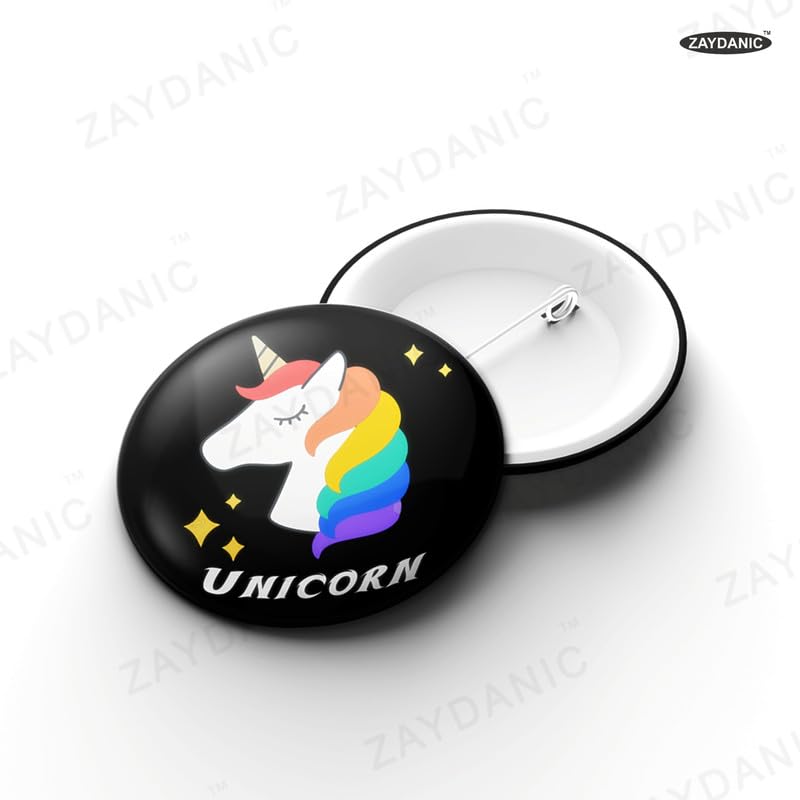 Image of ZAYDANIC Unicorn Pencil Box Integrated Sharpener and Calculator, Magnetic Lock, Dual Compartments, Cartoon Stationery Case School Kit for Girls, Kids, Students Combo Set of 5in1