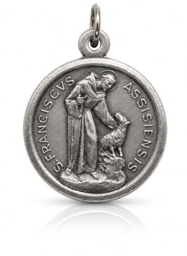 I G J Medalla de San Francisco de Asís con el Lobo- La Medallas De Los Patronos