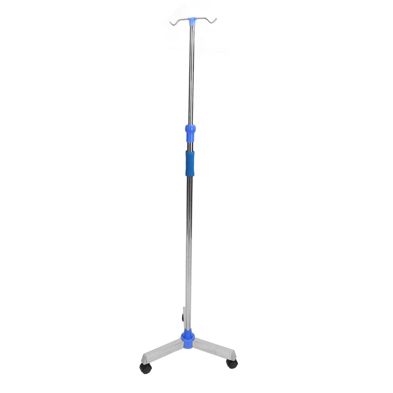 2 Ganci per Flebo Supporto per Asta per Flebo, Asta di Supporto per Aste per Flebo Supporto per Borsa per Flebo Portatile Supporto per Asta per Flebo Pieghevole Supporto Pavimento Regolabile in