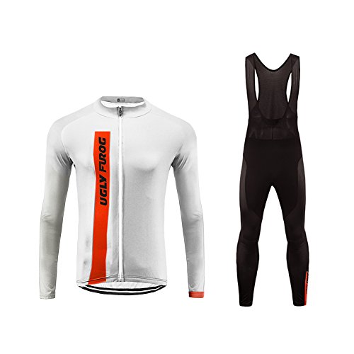 UGLY FROG Fahrradbekleidung Set Langarmtrikot Hose Thermo Winter Anti-kalt Männer Langarm Radfahren Jersey Set Mountain Biking Anzug Kleidung Kompression Hosen