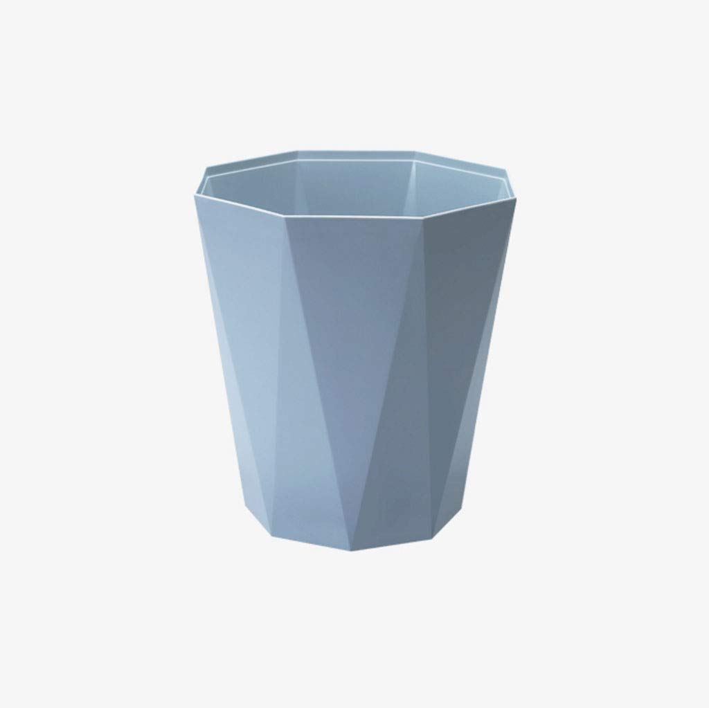 Bacs à ordures extérieurs Ordures ménagères peut-Trash Simple peut-Grande corbeille à papier Uncovered, bleu Poubelle de Recyclage (Taille : Blue)